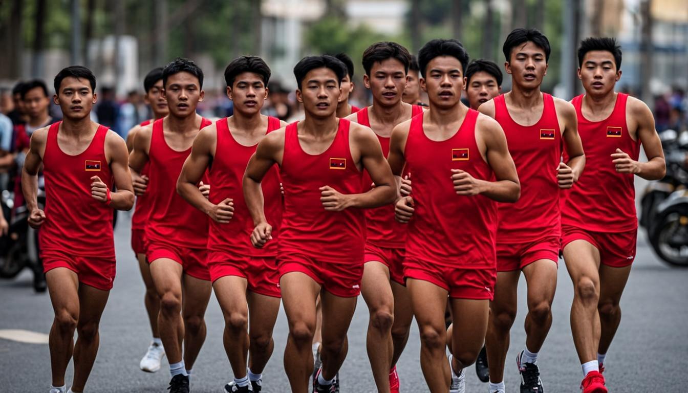 Pelajar berlari serempak pada kategori 5K Challenge Pelajar